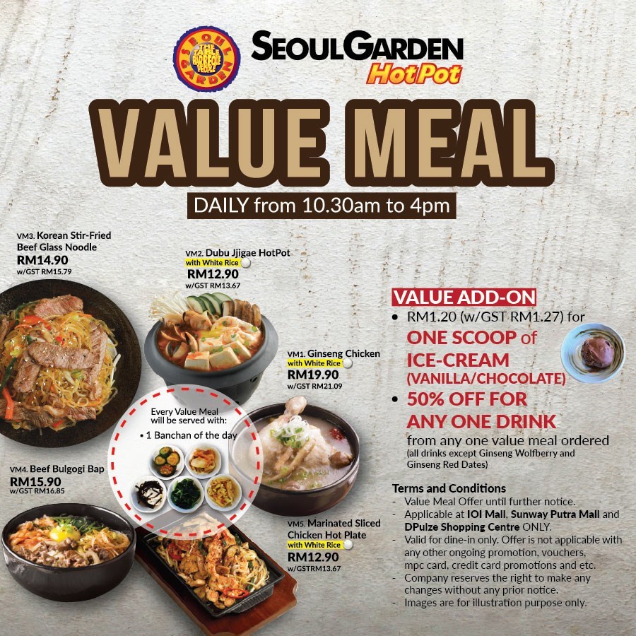 Seoul Garden Hotpot Menu Korean Halal Restaurant In Cyberjaya