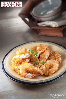 Prawns with Cheese and Salted Egg Yolk Recipe  芝士咸蛋虾食谱