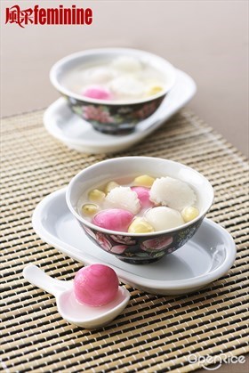 Tong Yuen with Gingko and Barley Recipe 白果薏米汤圆食谱