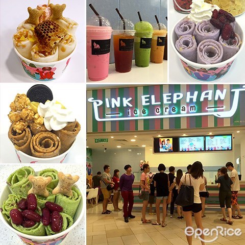  Pink Elephant, Thai Ice cream, Penang Queensbay Mall, Penang, Bayan Lepas