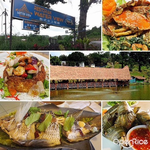 中泰式水上餐厅，Hulu Langat，泰式盐烧鱼，咸蛋螃蟹
