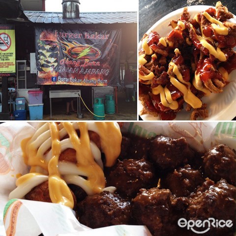 Burger Bakar Abang Burn, Klang Valley, Abang Burn, burger, meatballs, cheesy wages