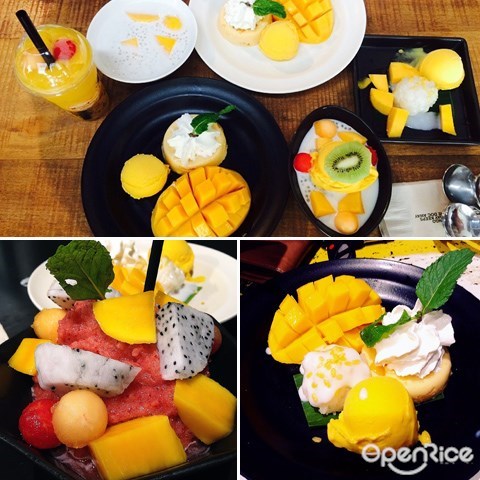 thailand, mango, bangkok, dessert, cafe, mango sticky rice