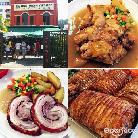 yut kee, hainanese chicken chop, pork chop, roasted pork roll, dang wangi, kl