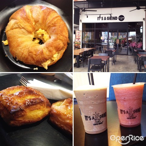 cyberjaya, coffee, it's a grind, pastry, smoothie, pie, 咖啡, 三明治, 派, 冰沙