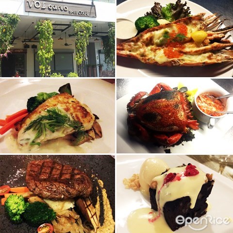 volcano grill cafe, seafood, steaks, 海鲜, 怡保