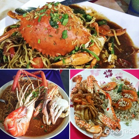 ipoh, seafood, 怡保, 海鲜, 海鲜面, 生虾面, mee udang & ketam sempoi diraja