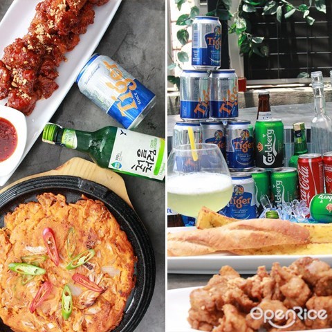 THERE, korean fried chicken, beer, 炸鸡, 啤酒, 韩国