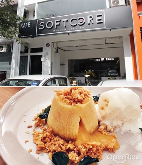 Softcore Molten Cake Co., Salted Egg Molten Lava Cake, Salted Egg, Sunway