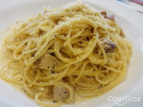 Butter-Up, carbonara spaghetti, creamy spaghetti, serdang