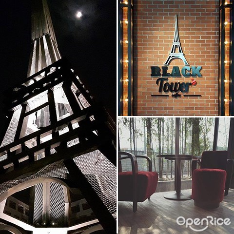 best restaurant, c180, black tower coffee, paris tower