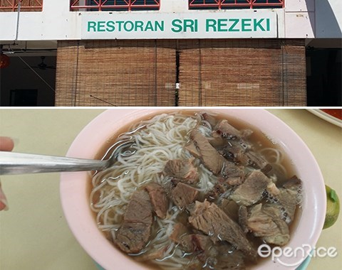 Sri Rezeki Restaurant, Soto, Noodles, Beef Noodles, Sabah