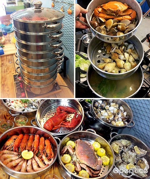 Charcoal Grill Seafood, 碳烧海鲜馆, seafood tower, 九层海鲜塔, johor, skudai, 柔佛, 新山