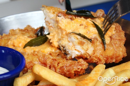 Fish & Co, Fish & Chips, salted egg york, premium, Golden Deluxe