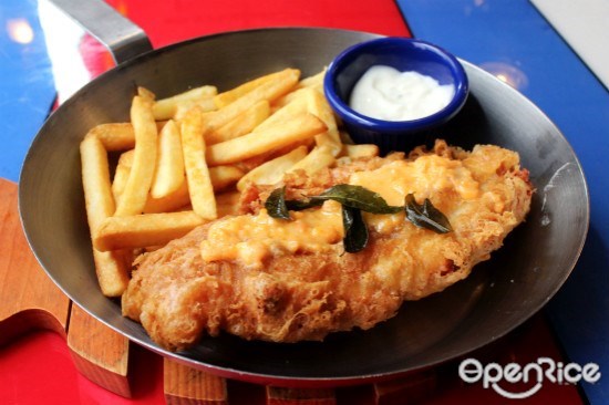 Fish & Co, Fish & Chips, salted egg york, premium, Golden Deluxe