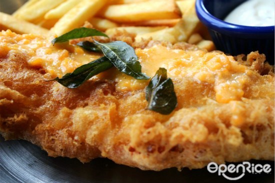 Fish & Co, Fish & Chips, salted egg york, premium, Golden Deluxe