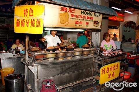 claypot chicken rice, hung kee, petaling street, chinatown, kl