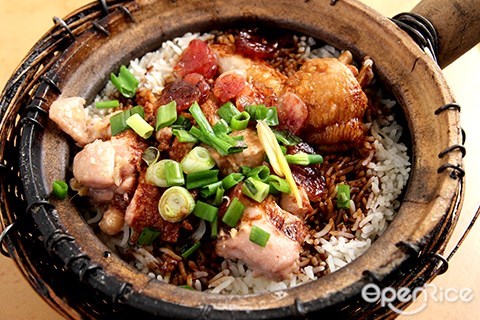 claypot chicken rice, kim poh, segambut, kl