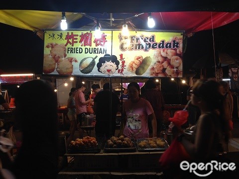 Fried Durian, Setia Alam, Pasar Malam, Shah Alam