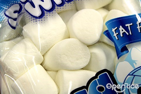 marshmallow, white food
