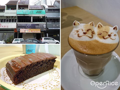 Coffee Amo, KL, TTDI, Nutella Cake, 3D Art Coffee