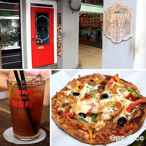 einstein, cafe, vegetarian, coffee, pizza, petaling street, chinatown, kl