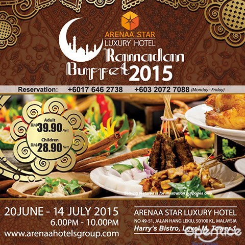 buka puasa, Ramadan, ramadhan,hari raya, promotion, discount, Arenaa Star Luxury Hotel, hotel, KL, Kuala Lumpur, Harry’s Bistro
