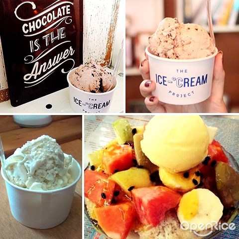 ice cream project, dessert, cafe, johor bahru