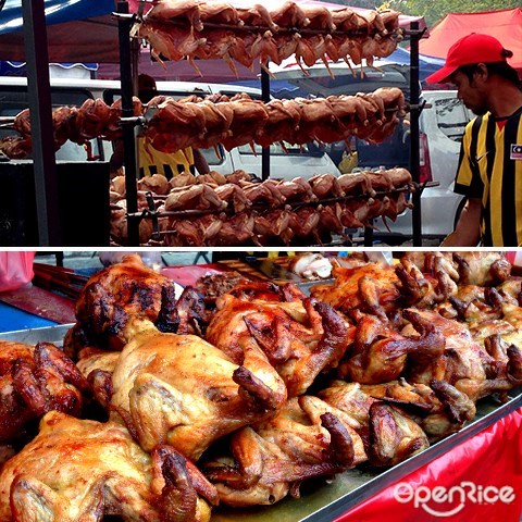 ramadhan bazaar, shah alam, ayam golek