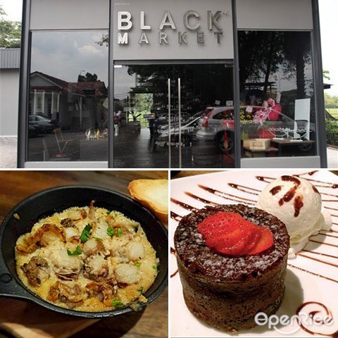 Black Market, Kampung Pandan, Red Wine, Choc Lava Cake, Coffee, Brunch, Industrial Cafe