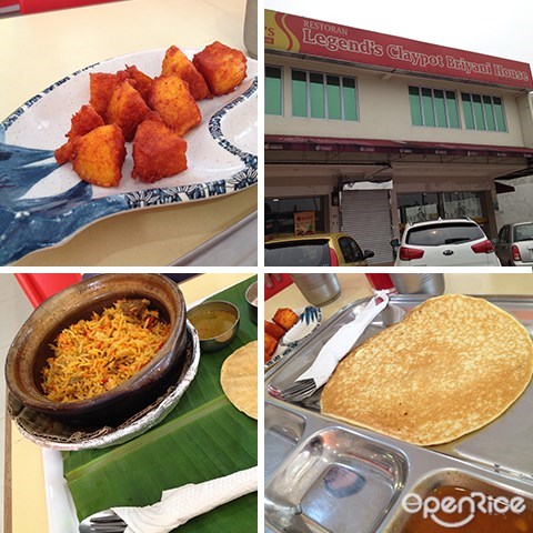 Klang Valley, Legend’s Family curry house, indian cuisine, 瓦煲, briyani rice, chappati